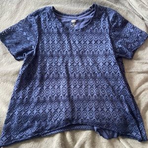 Old Navy Blue Blouse Girls Size XL